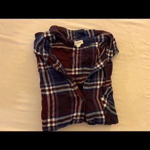 Light weight plaid shirt